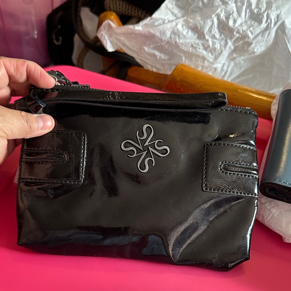 Black Patent Leather Clutch